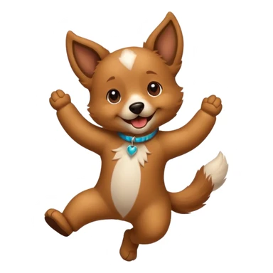 ik wil een hond die danst sticker