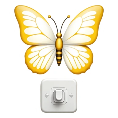 Lampadina da muro a forma di farfalla  sticker