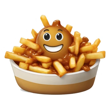 Poutine qui mange du poutine  sticker