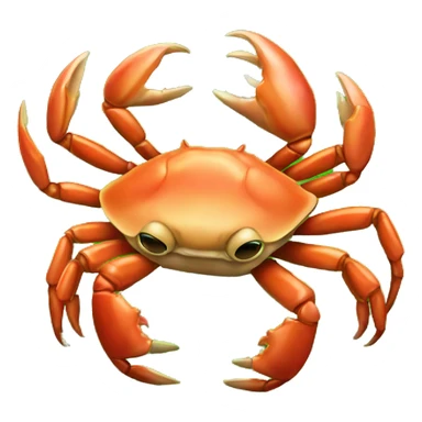 crab against algae sticker