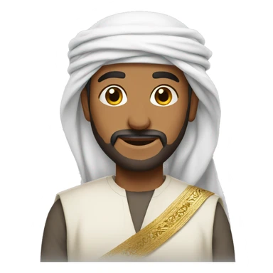 Arabian in national clothing sticker