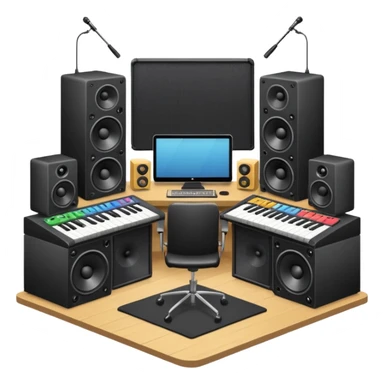 music studio sticker