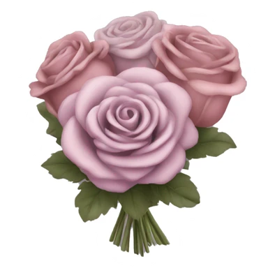 Mauve and antique rose bouquet sticker