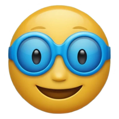 blue emojis fir swimming pool sticker