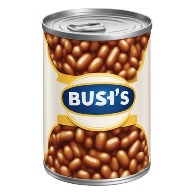 Can of bush’s baked beans sticker