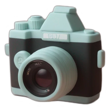 Plasticine slr film camera sticker