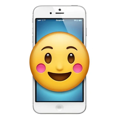 emoji de un celular iphone sticker
