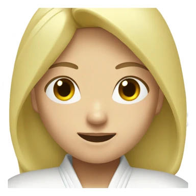 A blond girl do judo sticker