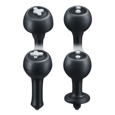 joystick in 3 positions sticker