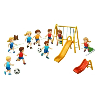 playground running sports field sticker
