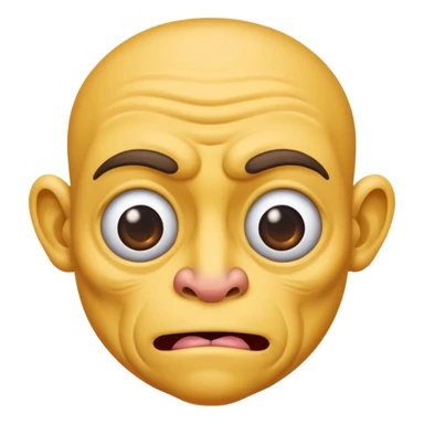 an very very very ugly human, male, with many ugly characteristics sticker