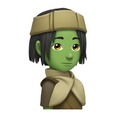 hmm emoji with a toph sticker