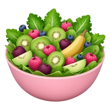Make some healthy food, like a salad, in light pink tones, but you can use other colors (like the correct shades for the salad).
 sticker