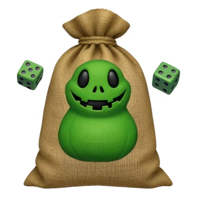 create Oogie boogie From nightmare before Christmas As Emojis that don’t already exists. sticker