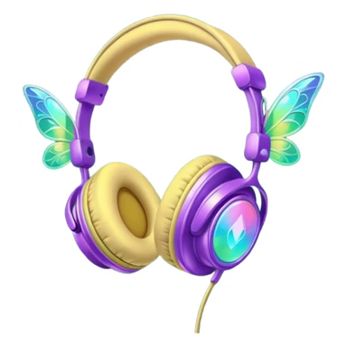 fairy headphones sticker