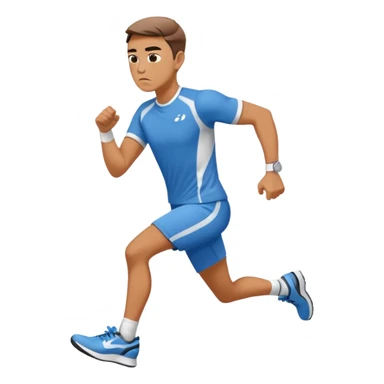 Man running after hyundai ionic sticker