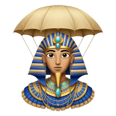 egyptian horus, parachute sticker