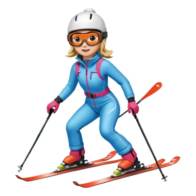 Woman Skiing, Matterhorn sticker