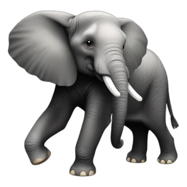 elephant-honeybadger sticker