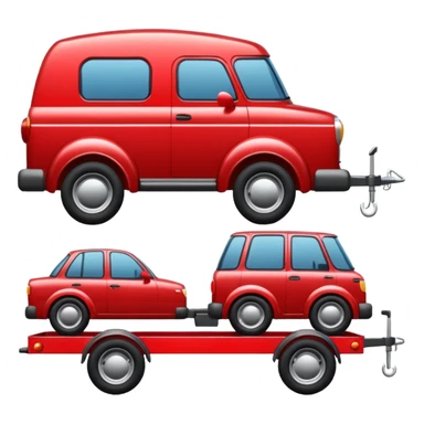 car towing a trailer with towbar sticker