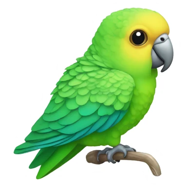 Shell parakeet sticker