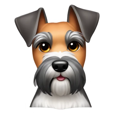 schnauzer holding  a sweet potato pie sticker