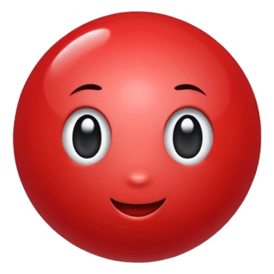 glitter bolinha vermelha pequena sticker