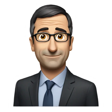 john oliver looking smug sticker