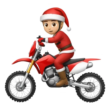 motocross christmasw sticker
