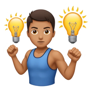 create a person emoji of Barcavibe is the superpower name Brings energy, momentum, and structure sticker