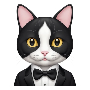 Tuxedo Cat wearing peter alexander  sticker
