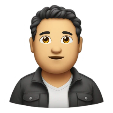 A full person who is fat sticker