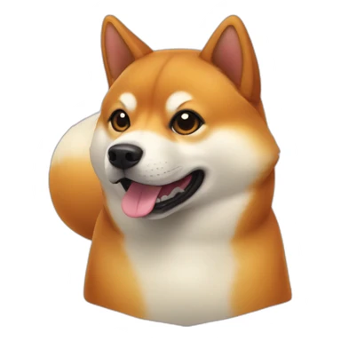 Shibainu orange sticker