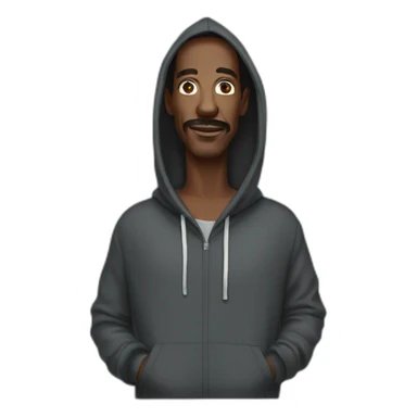 Eddy murphy with a hoodie sticker