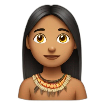 Emoji de un joven indigena con corona sticker