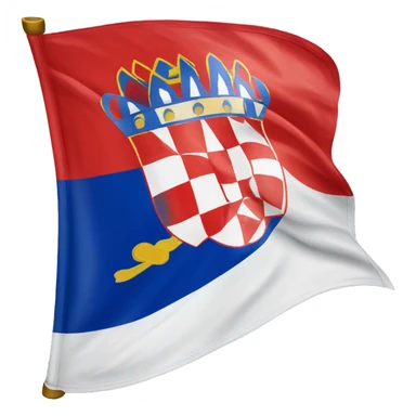 Flag of the Croatian Republic of Herzeg-Bosnia iphone emoji sticker