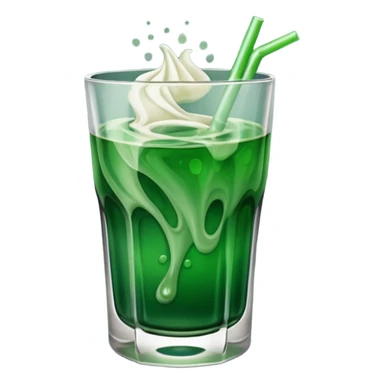 dark green drink sticker