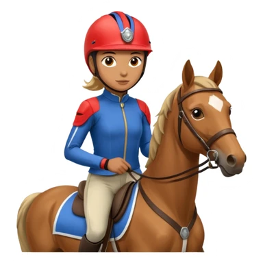 elite horse in endurance with a rider on it sticker