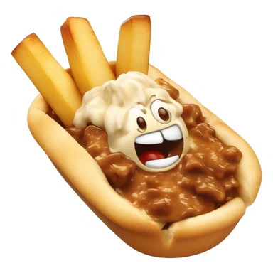 Poutine qui mange une poutine  sticker