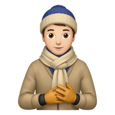 hombre caminando abrigado sticker