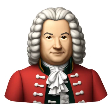 johann sebastian bach with red jacket sticker