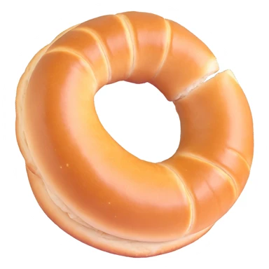 simit with a bite taken out sticker