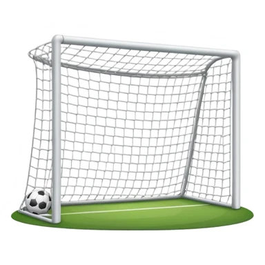 football goal straight on without grass sticker