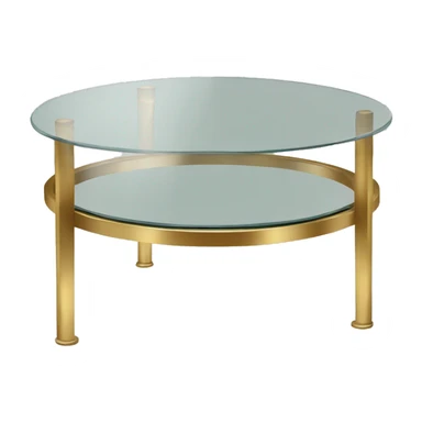 Small-round-Golden-band-glass-coffee-table sticker