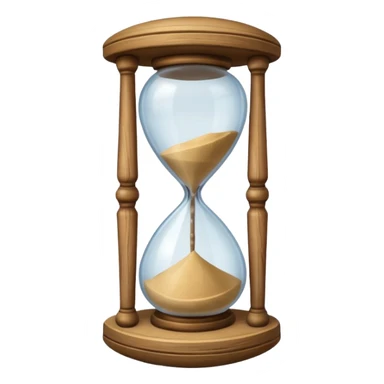 old medieval hourglass sticker