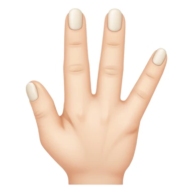 A small finger in the large pic sticker