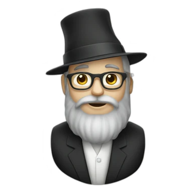 rabbi with payot and the israelian flag sticker