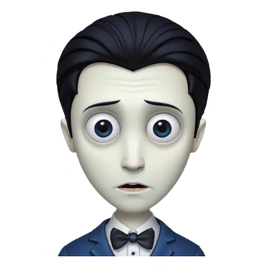 Victor Van Dort from Corpse Bride  head sticker