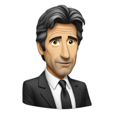 al pacino cartoon wearing suit sticker