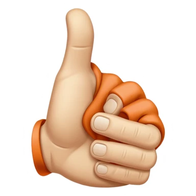 thumbs down, light skin tone sticker